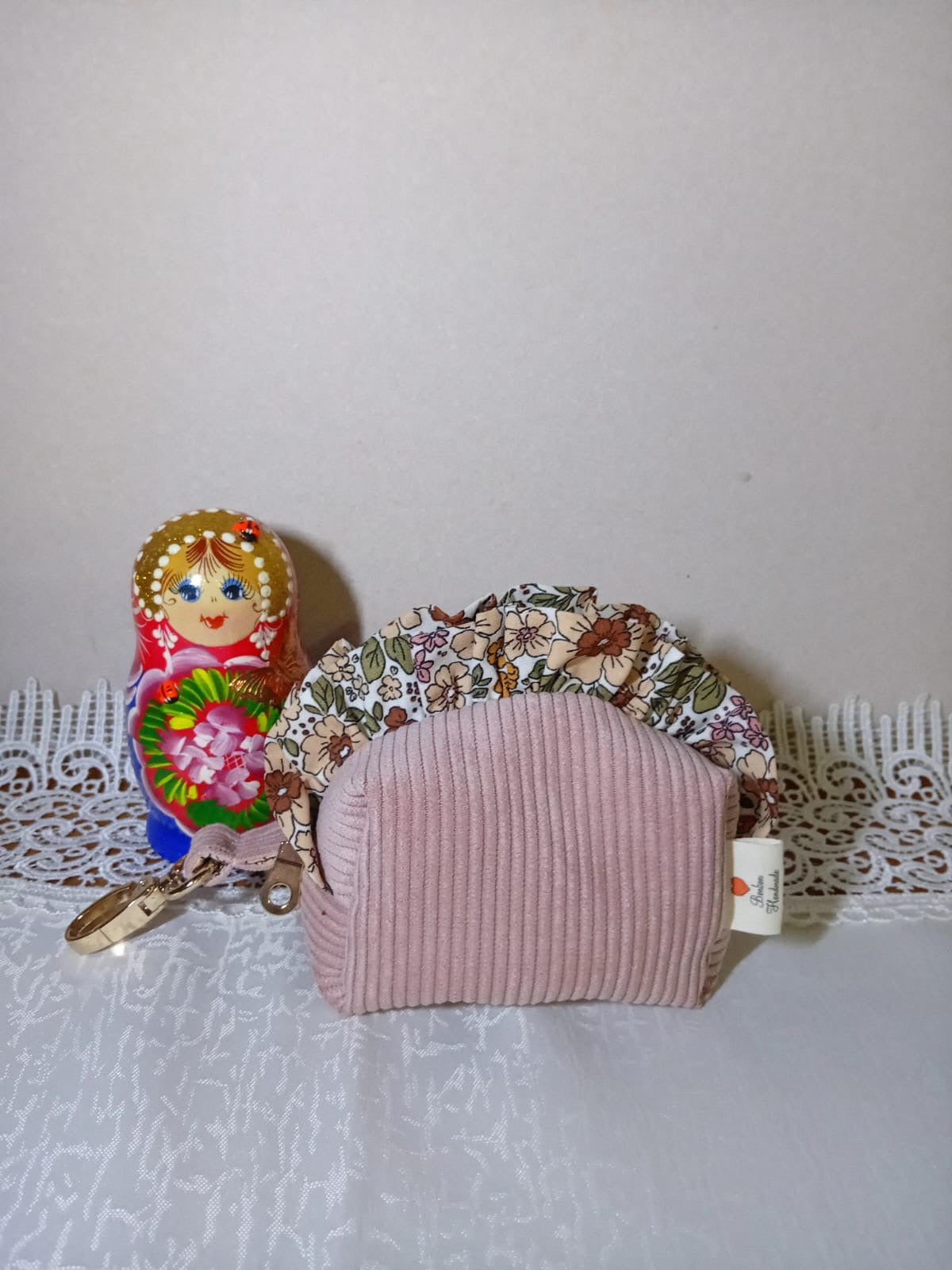 Mini Beauty Bag Velvet Rosa