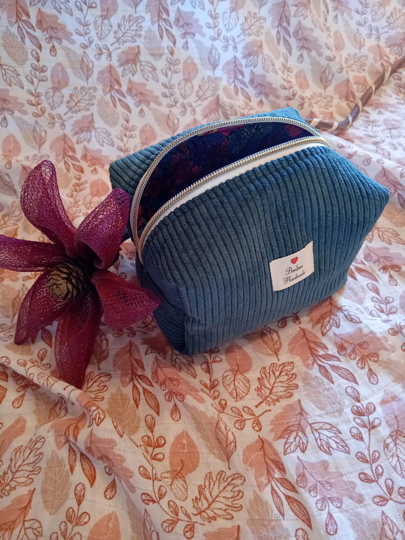 Beauty Bag Velvet Verde