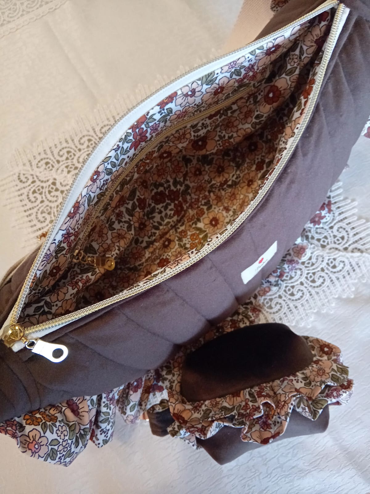 Borsa Croissant Velvet Chocolate