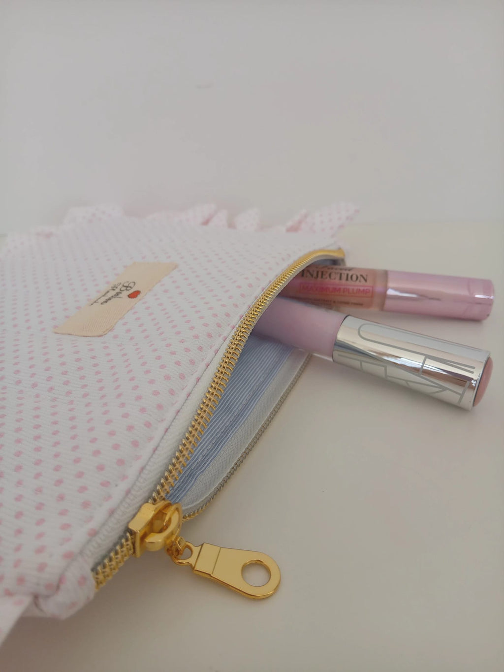 Trousse bustina "Rosa Pois"