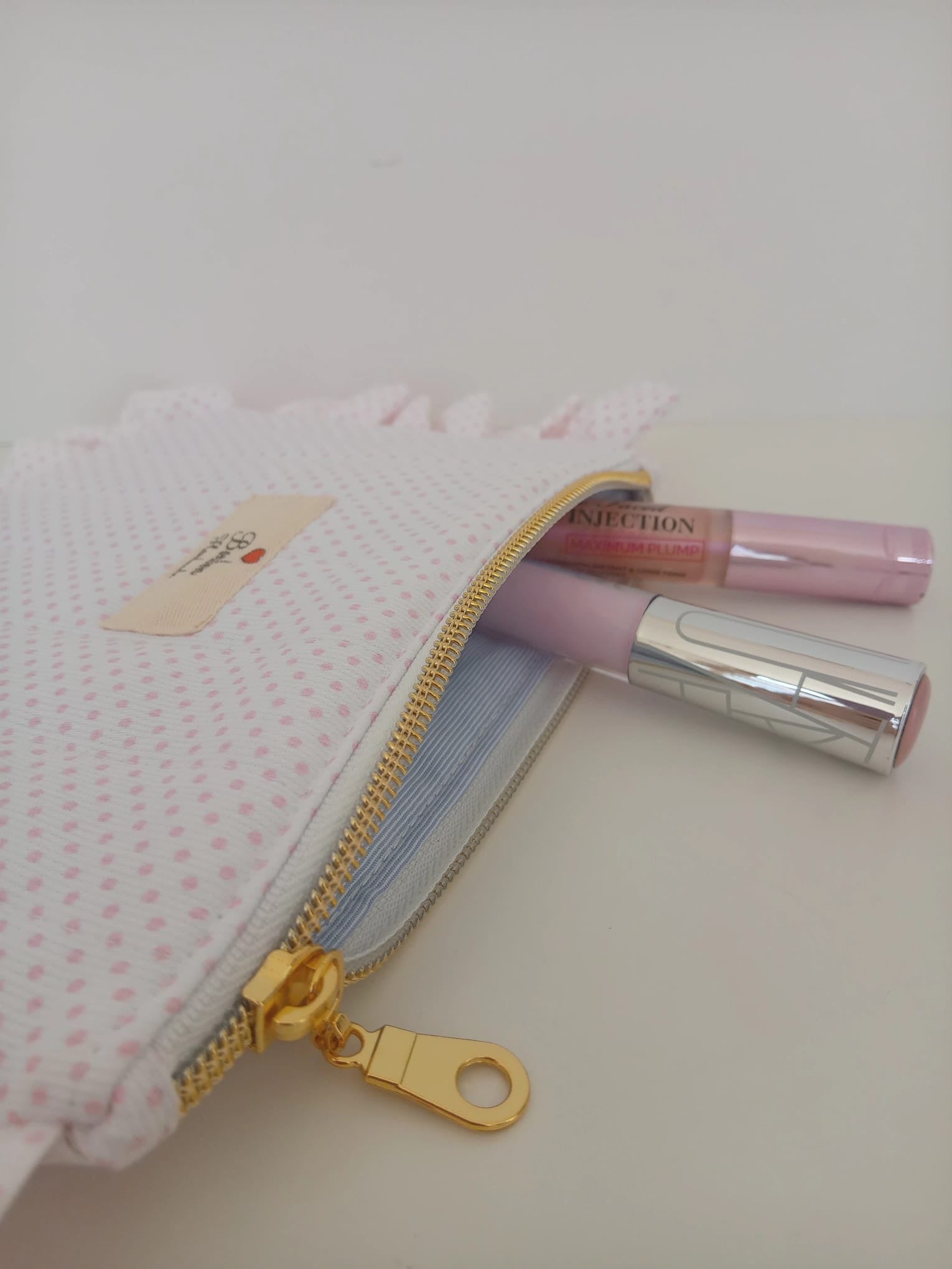 Trousse bustina "Rosa Pois"