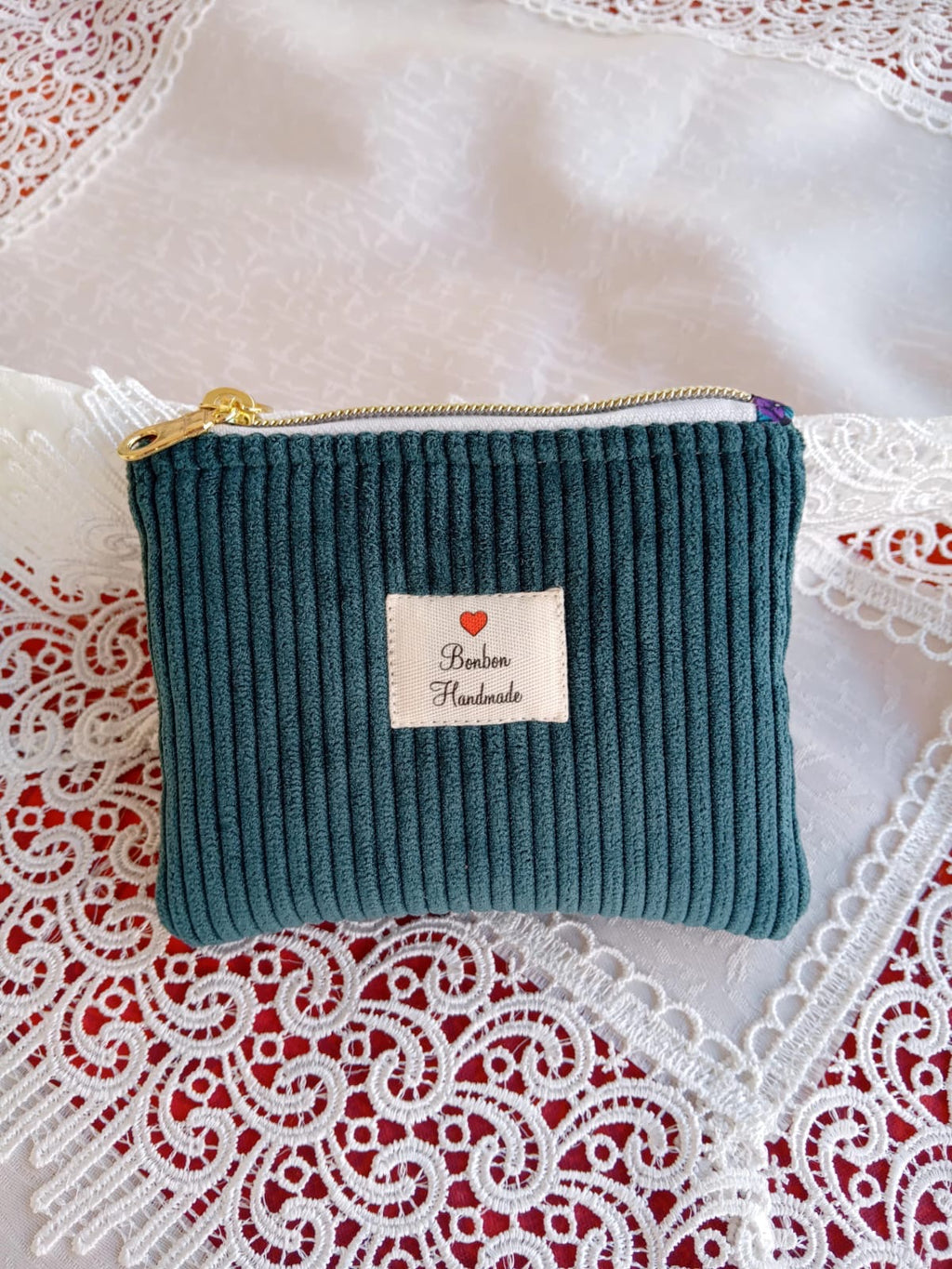 Portamonete Velvet Verde