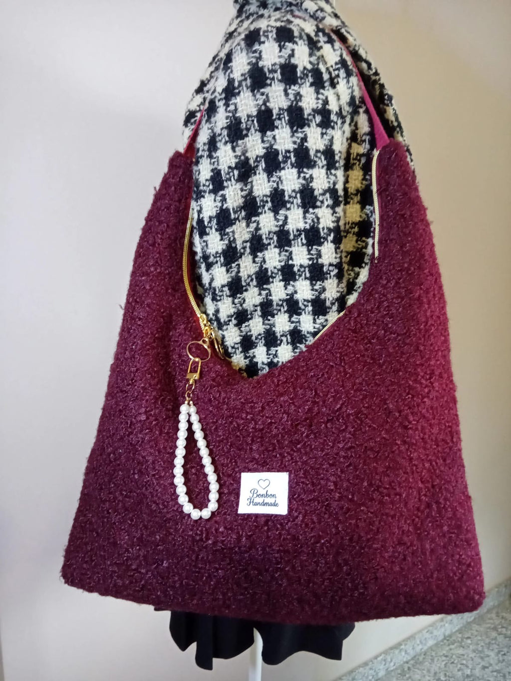 Ruby Bag Red Bouclè