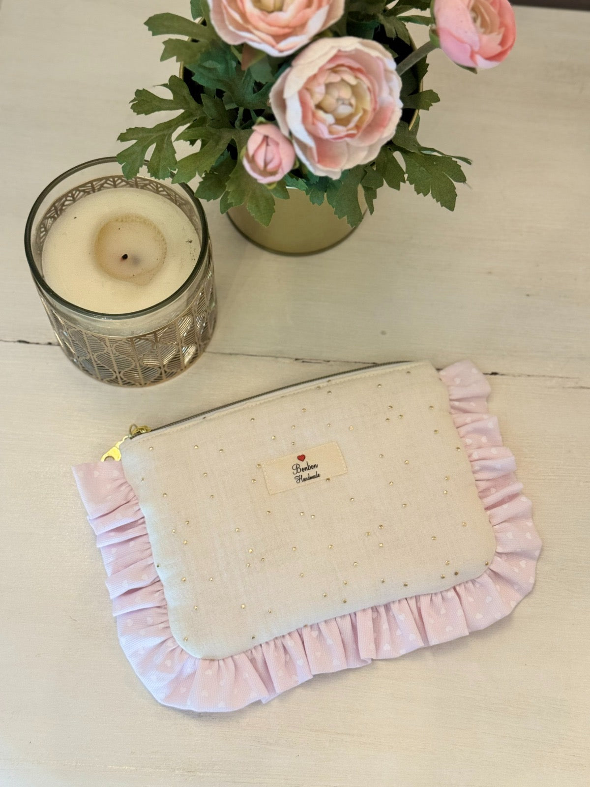Trousse bustina "Romantic Gold"