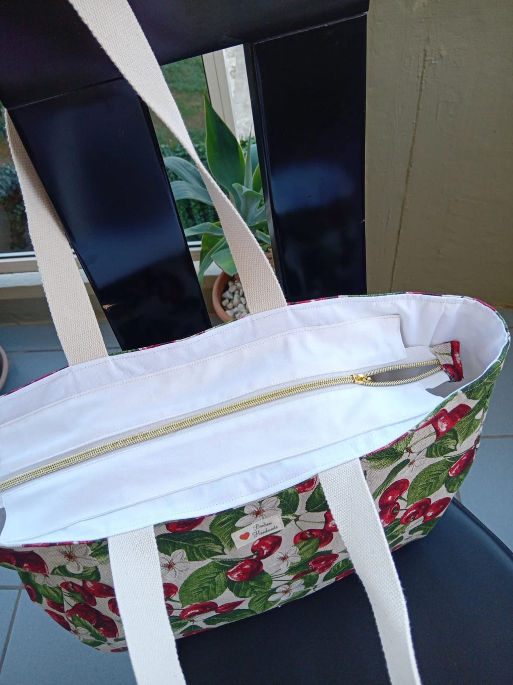 Borsa Mare Cherry Bloom