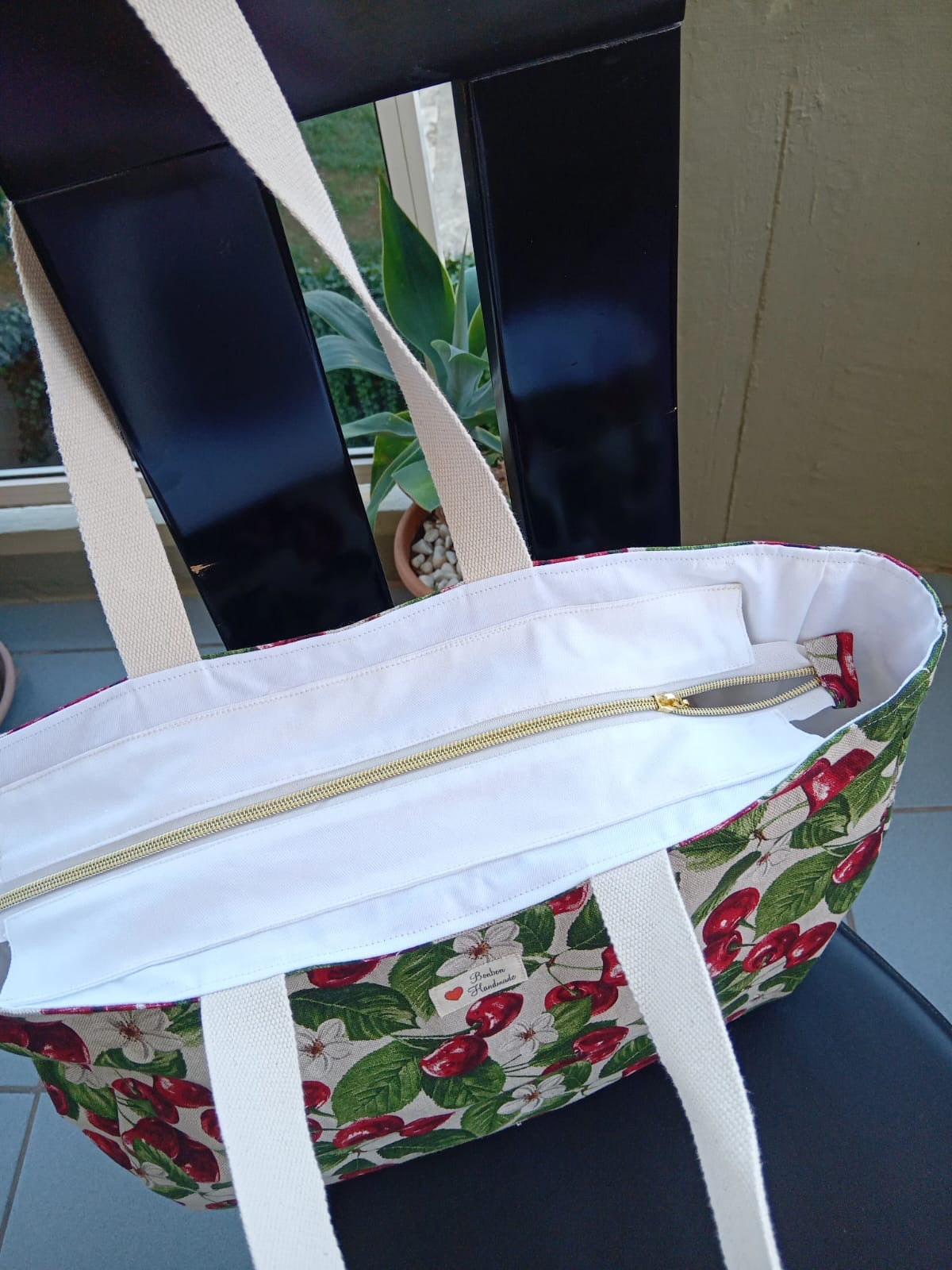 Borsa Mare Cherry Bloom