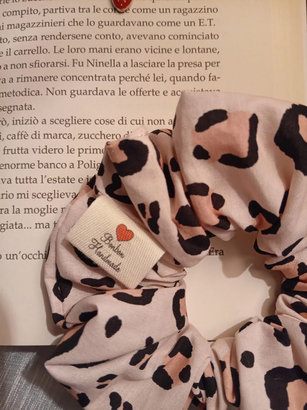 Scrunchie Pink Leopard