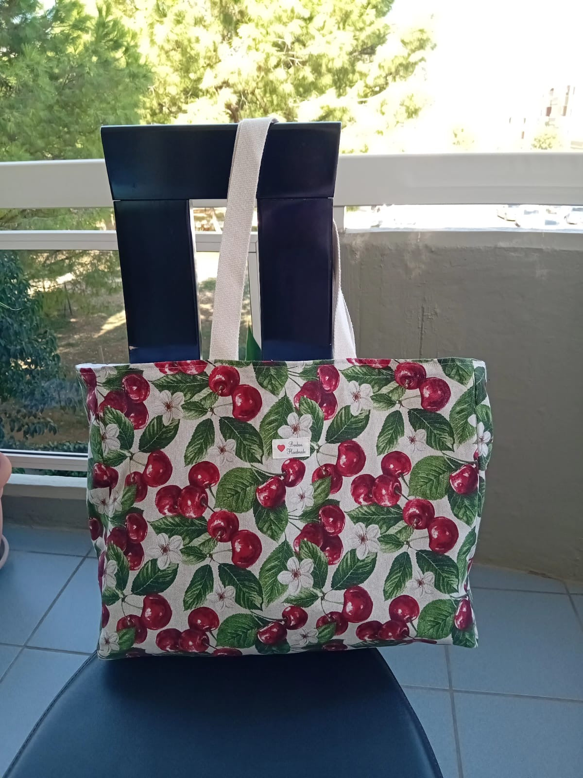 Borsa Mare Cherry Bloom