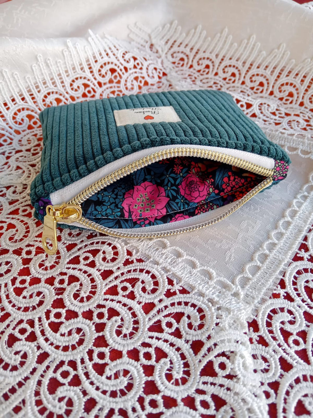 Portamonete Velvet Verde