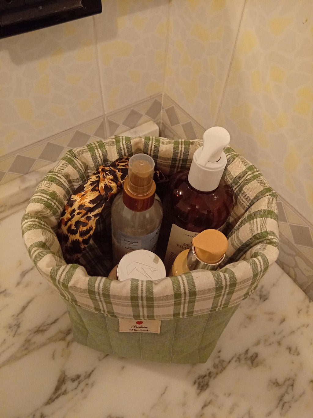 Cestino Imbottito Porta Skincare