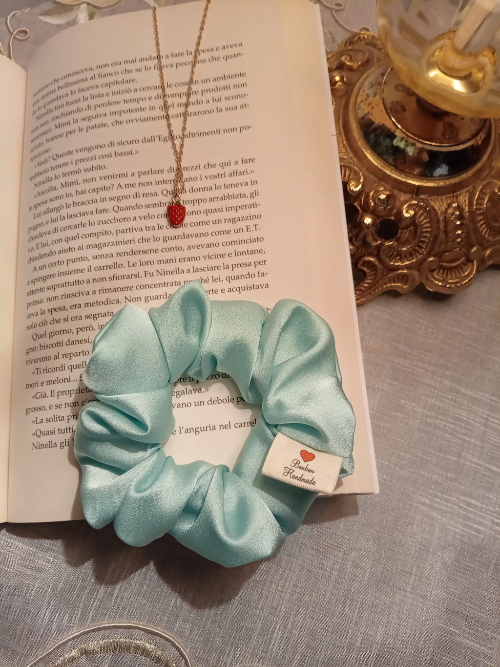 Scrunchie Raso Tiffany