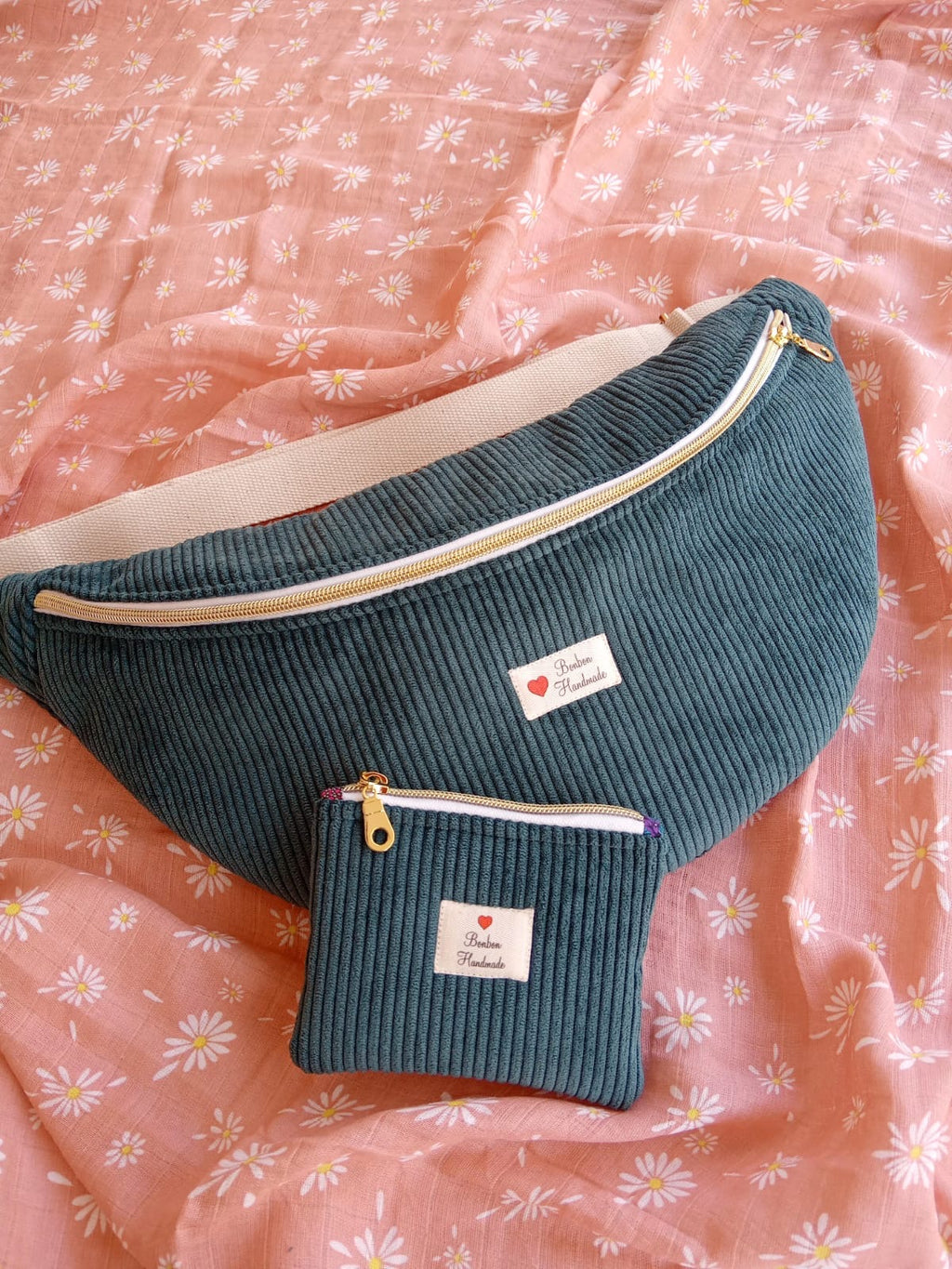 Sac Banane Velvet Verde