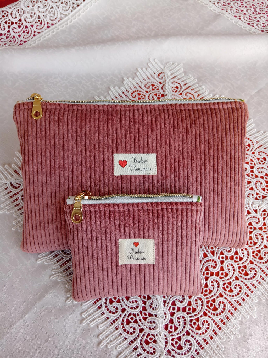Pochette Velvet Rosa