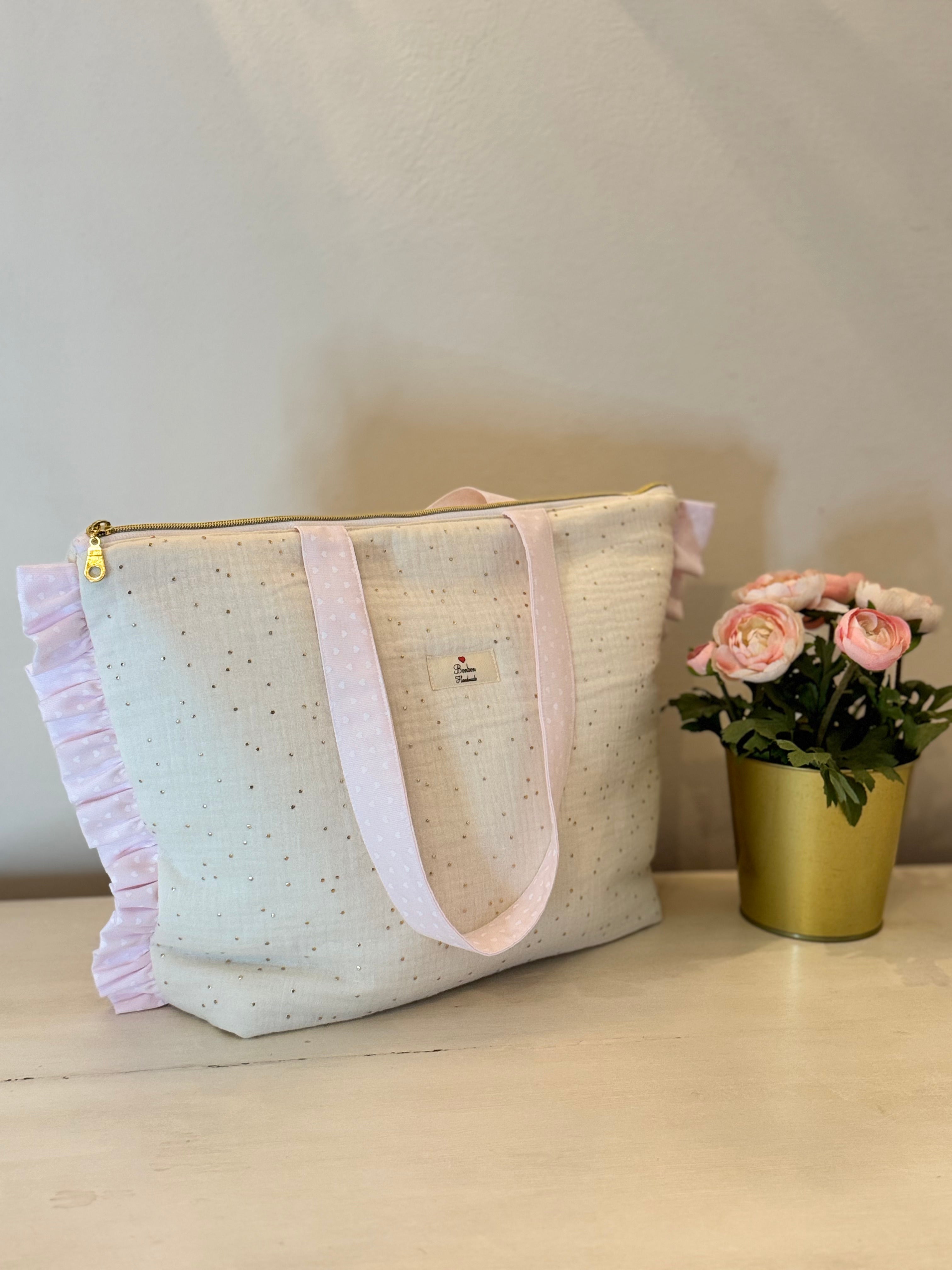 Tote bag "Romantic Gold"