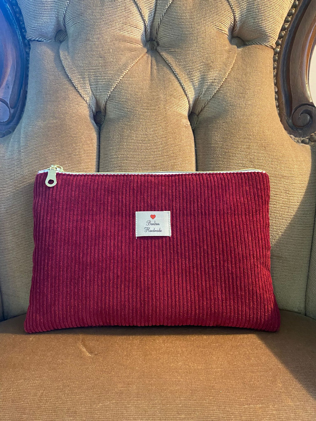 Pochette Velvet Bordeaux