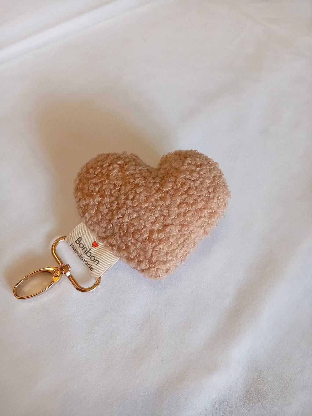 Portachiavi Teddy bouclè Camel