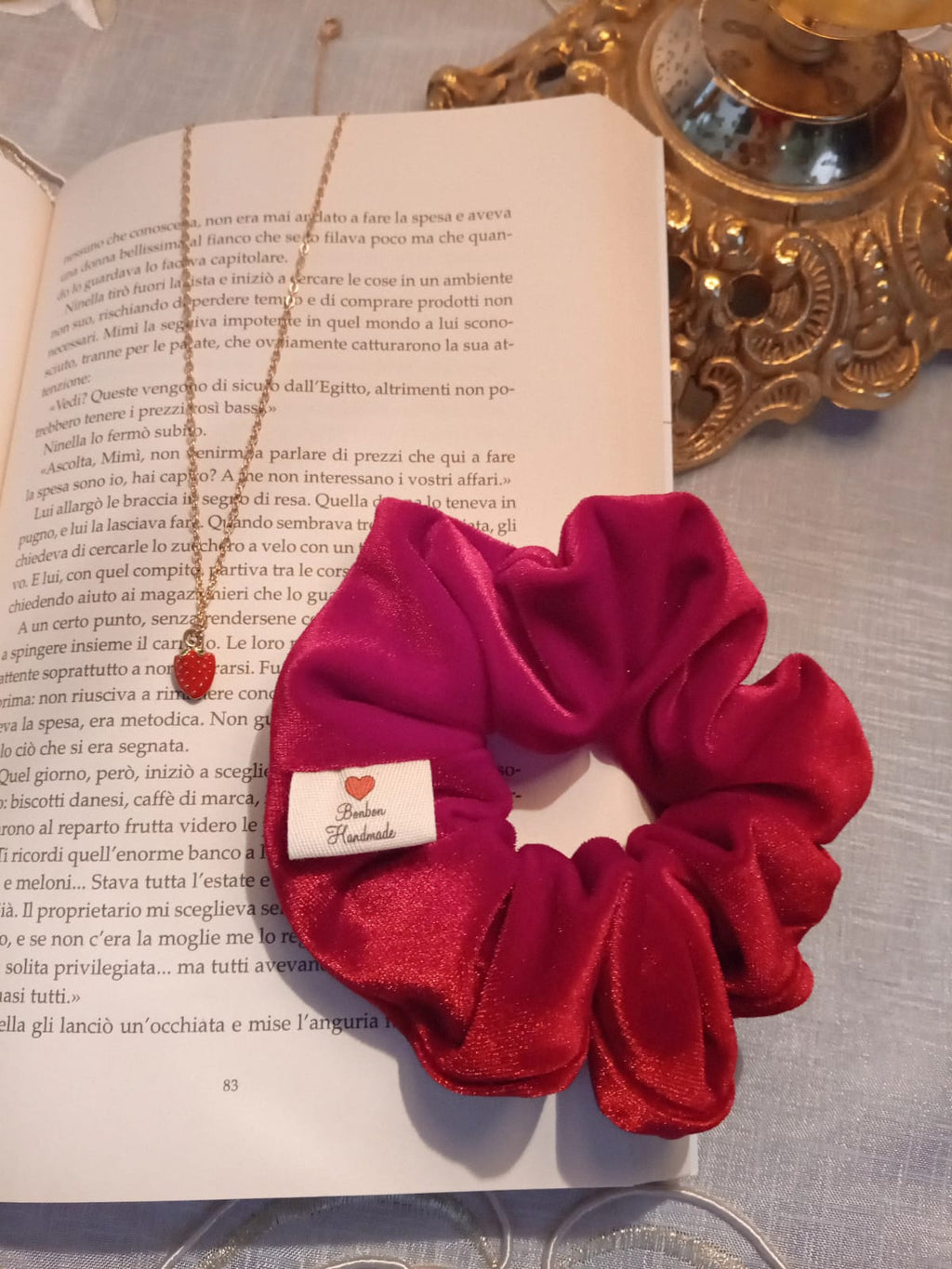 Scrunchie Velvet Red