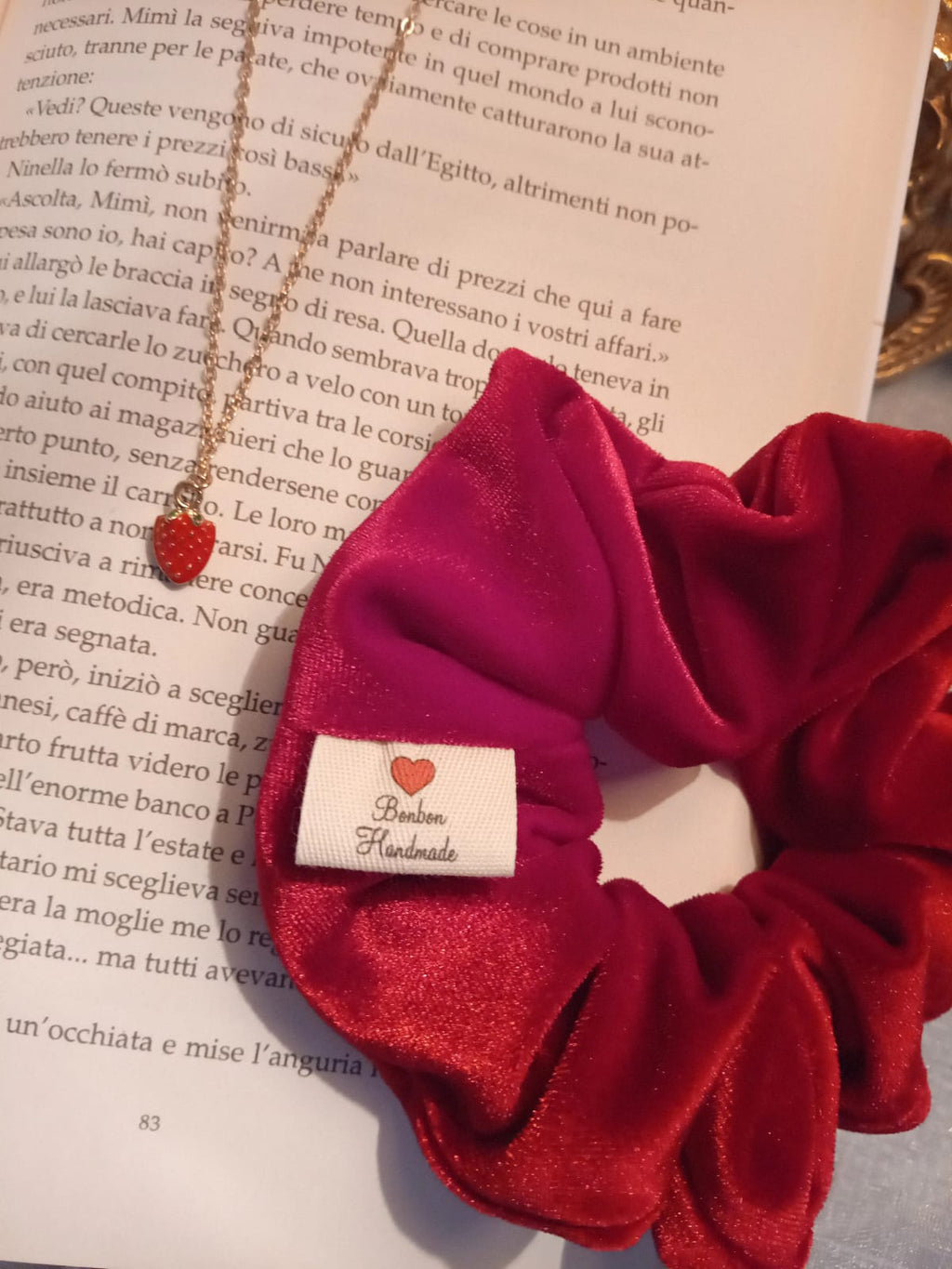 Scrunchie Velvet Red