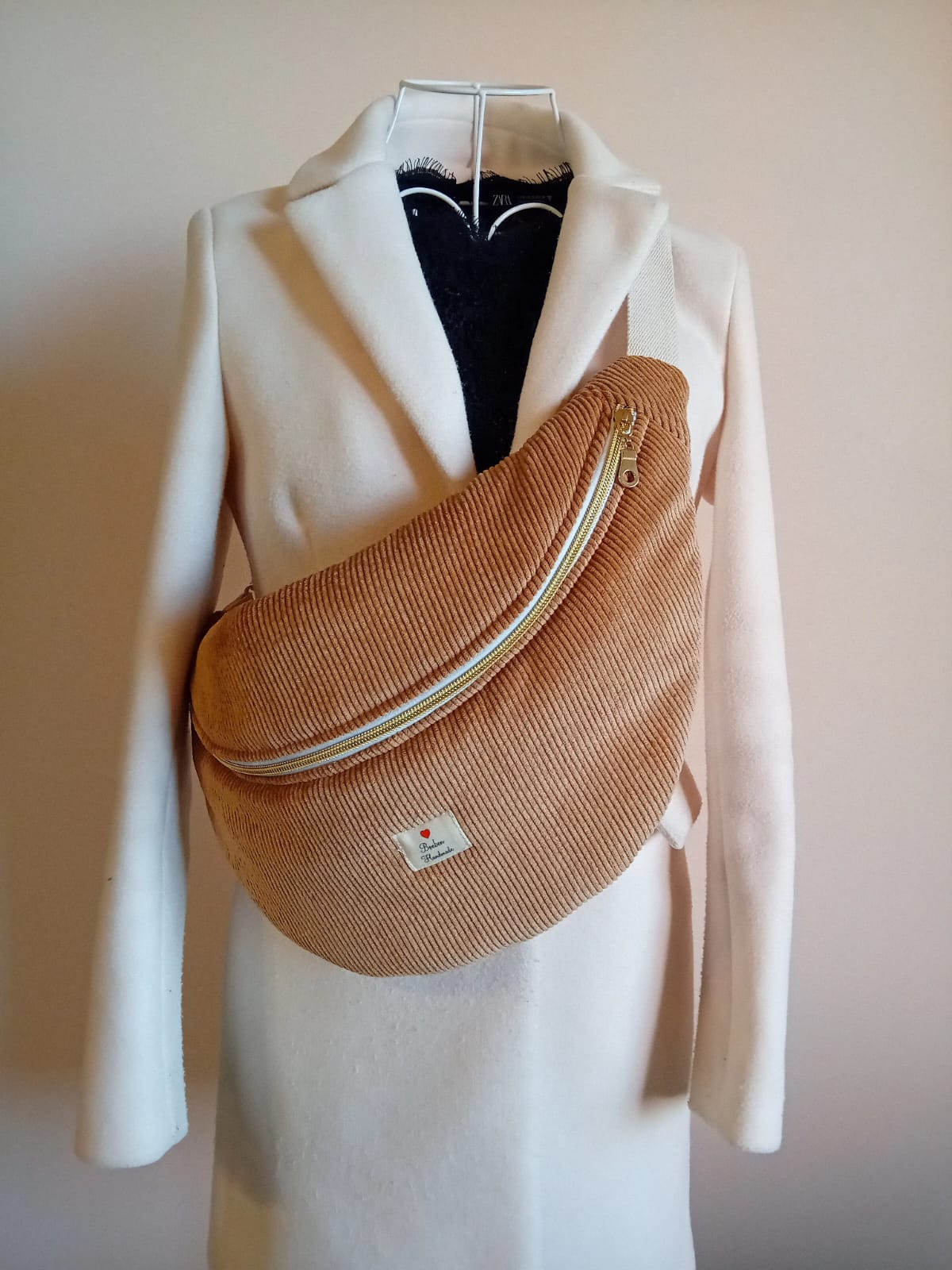 Sac banane Velvet Cammello