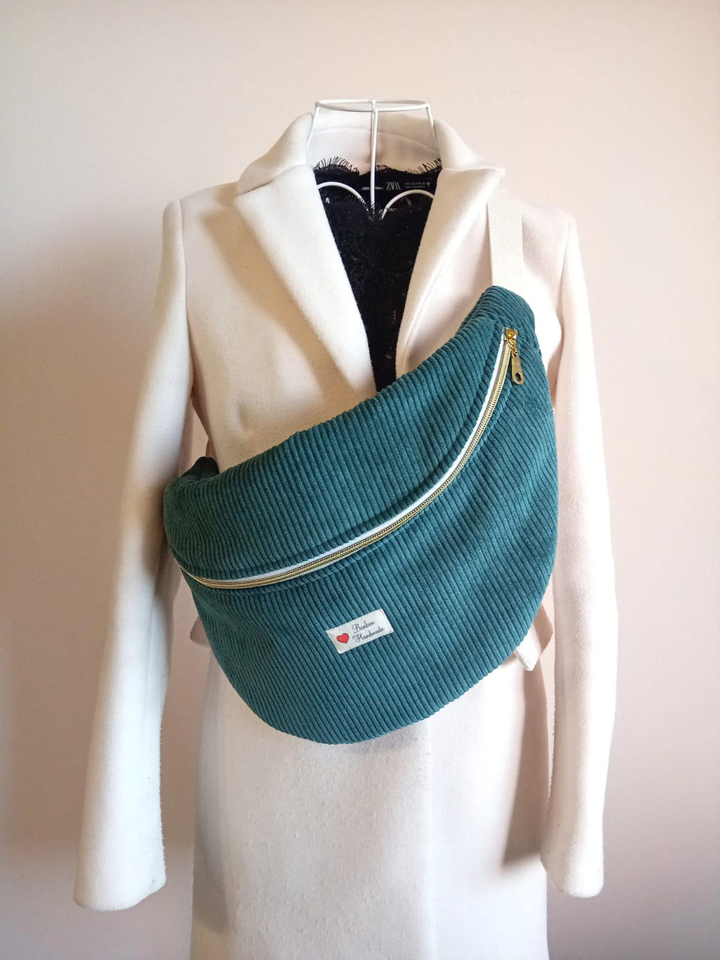 Sac Banane Velvet Verde