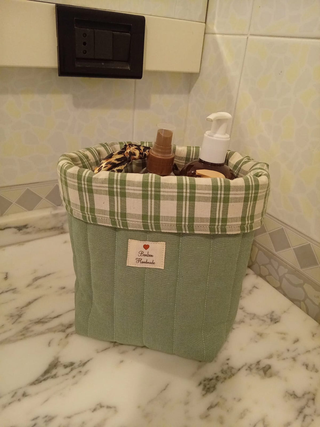 Cestino Imbottito Porta Skincare