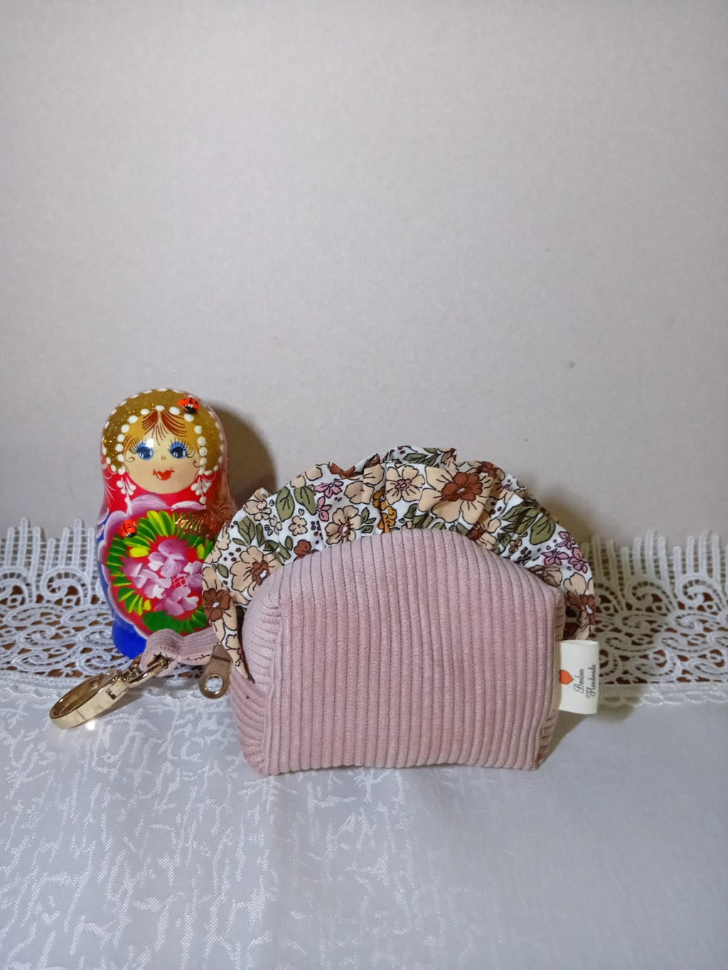 Mini Beauty Bag Velvet Rosa