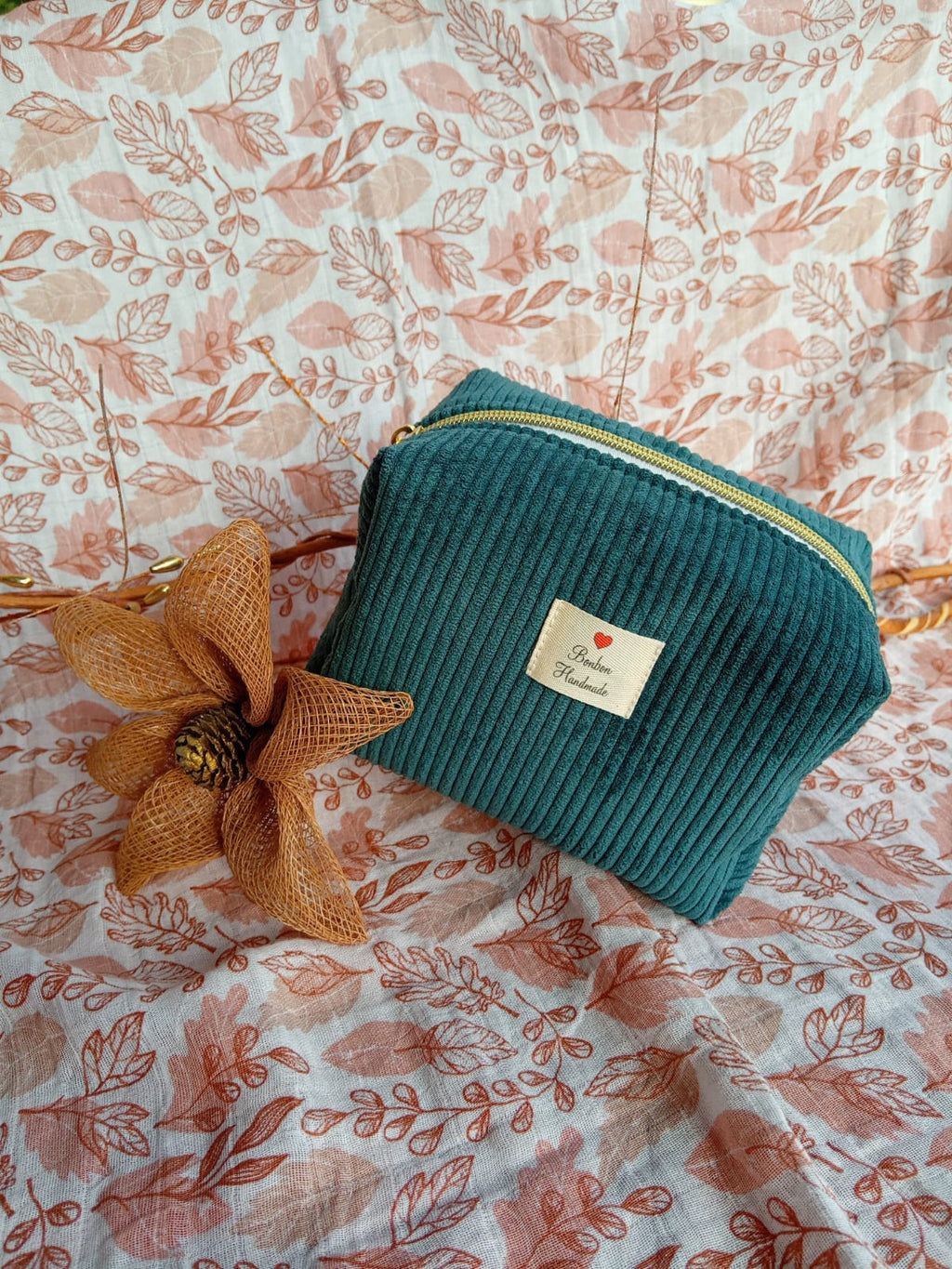 Beauty Bag Velvet Verde