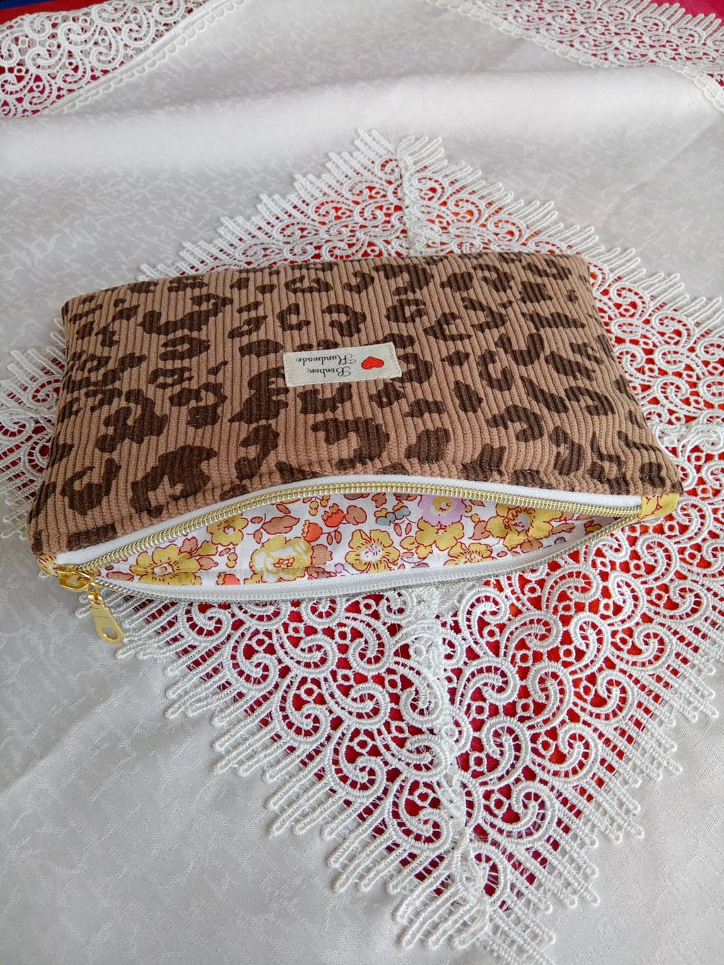 Pochette Velvet Leopard