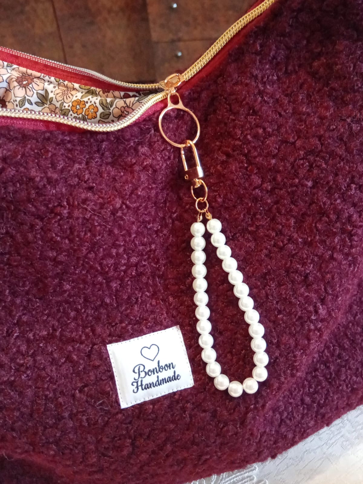 Ruby Bag Red Bouclè