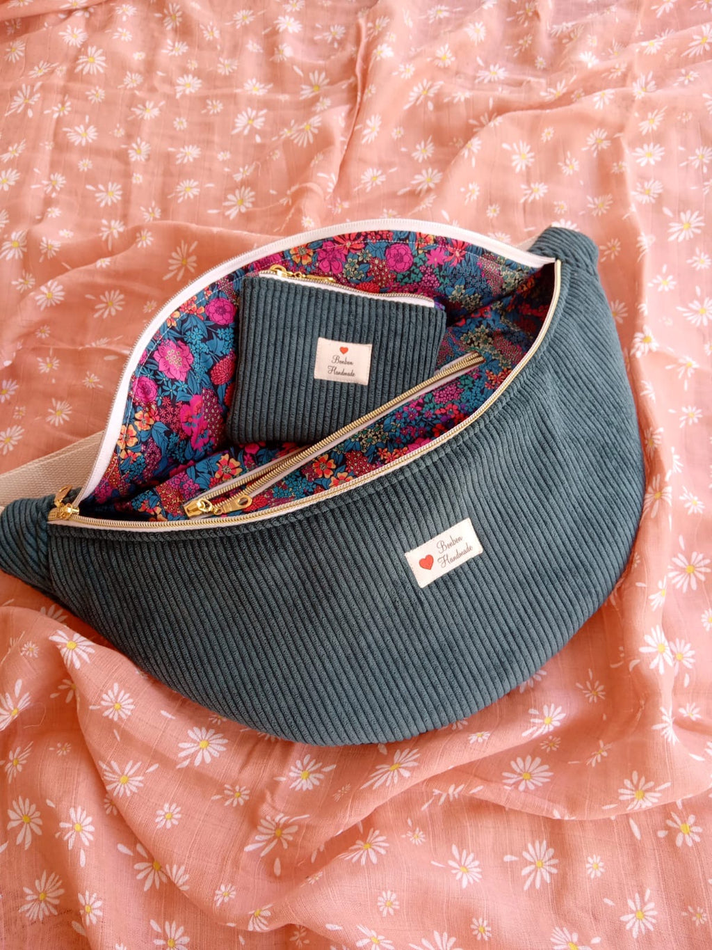 Sac Banane Velvet Verde