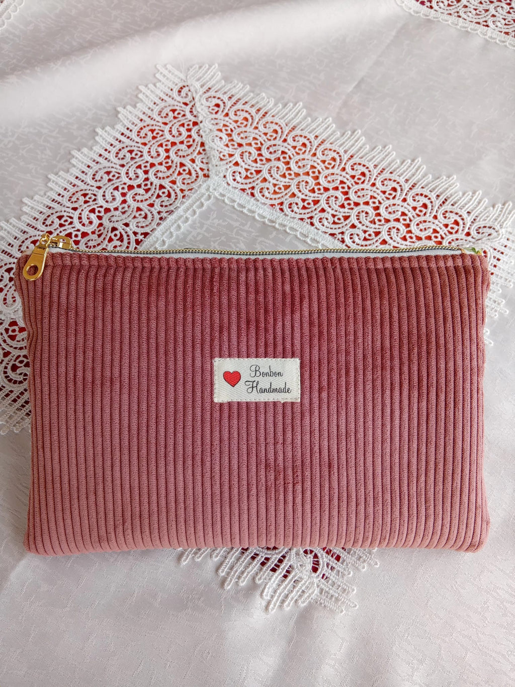 Pochette Velvet Rosa